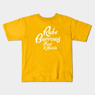 Rube Burrow's - White Kids T-Shirt